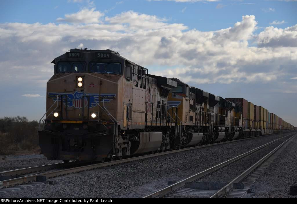 Westbound stack train